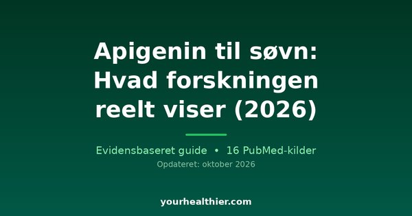 Apigenin til søvn: Hvad forskningen reelt viser (2026)