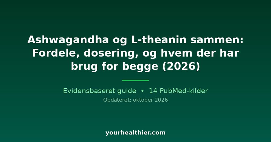 Ashwagandha og L-theanin sammen: Fordele, dosering, og hvem der har brug for begge (2026)