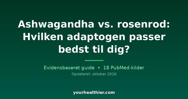 Ashwagandha vs. rosenrod: Hvilken adaptogen passer bedst til dig?