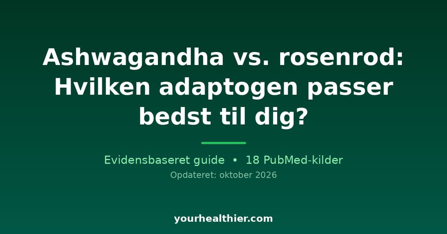 Ashwagandha vs. rosenrod: Hvilken adaptogen passer bedst til dig?