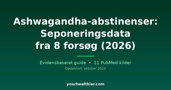 Ashwagandha-abstinenser: Seponeringsdata fra 8 forsøg (2026)