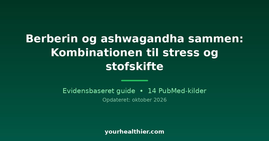 Berberin og ashwagandha sammen: Kombinationen til stress og stofskifte