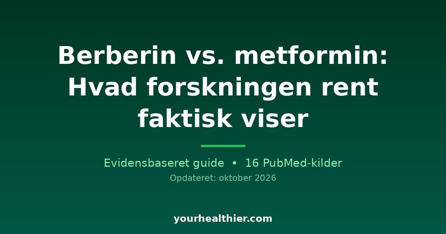 Berberin vs. metformin: Hvad forskningen rent faktisk viser
