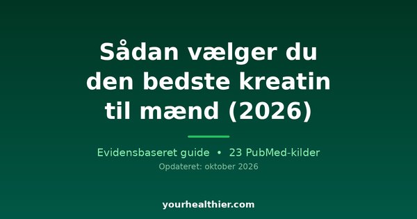 Sådan vælger du den bedste kreatin til mænd (2026)
