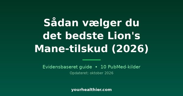 Sådan vælger du det bedste Lion’s Mane-tilskud (2026)