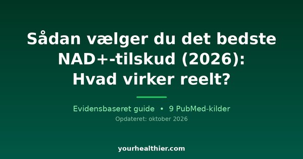 Sådan vælger du det bedste NAD+-tilskud (2026): Hvad virker reelt?