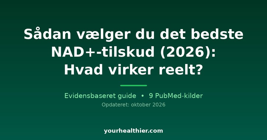 Sådan vælger du det bedste NAD+-tilskud (2026): Hvad virker reelt?