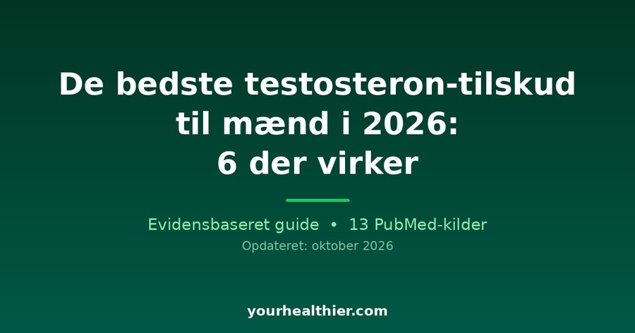 De bedste testosteron-tilskud til mænd i 2026: 6 der virker
