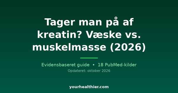 Tager man på af kreatin? Væske vs. muskelmasse (2026)