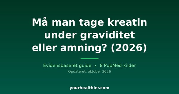 Må man tage kreatin under graviditet eller amning? (2026)