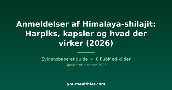 Anmeldelser af Himalaya-shilajit: Harpiks, kapsler og hvad der virker (2026)