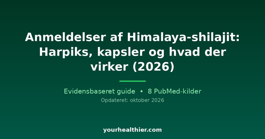 Anmeldelser af Himalaya-shilajit: Harpiks, kapsler og hvad der virker (2026)