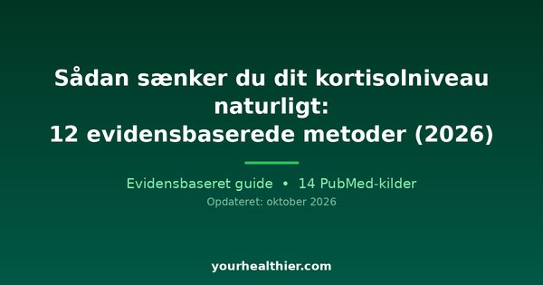 Sådan sænker du dit kortisolniveau naturligt: 12 evidensbaserede metoder (2026)