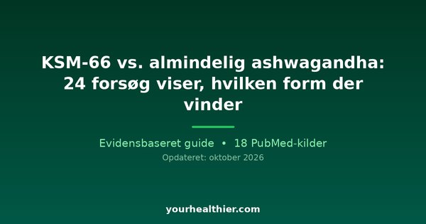 KSM-66 vs. almindelig ashwagandha: 24 forsøg viser, hvilken form der vinder