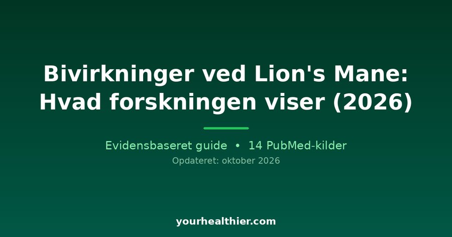 Bivirkninger ved Lion’s Mane: Hvad forskningen viser (2026)