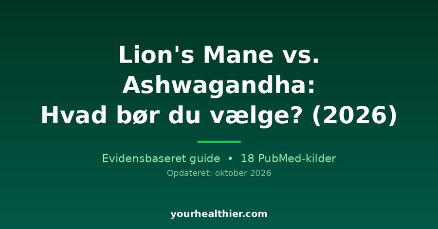 Lion’s Mane vs. Ashwagandha: Hvad bør du vælge? (2026)