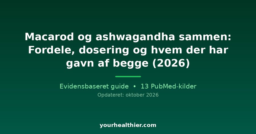 Macarod og ashwagandha sammen: Fordele, dosering og hvem der har gavn af begge (2026)