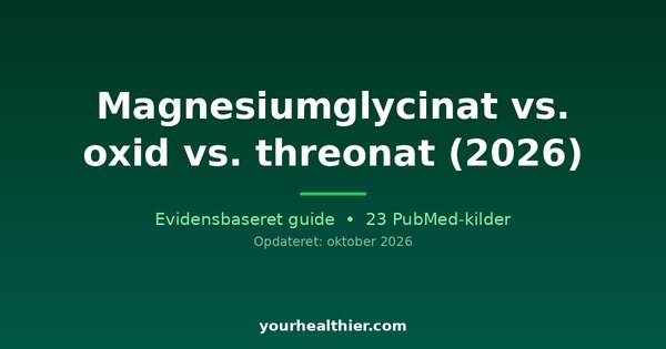 Magnesiumglycinat vs. oxid vs. threonat (2026)
