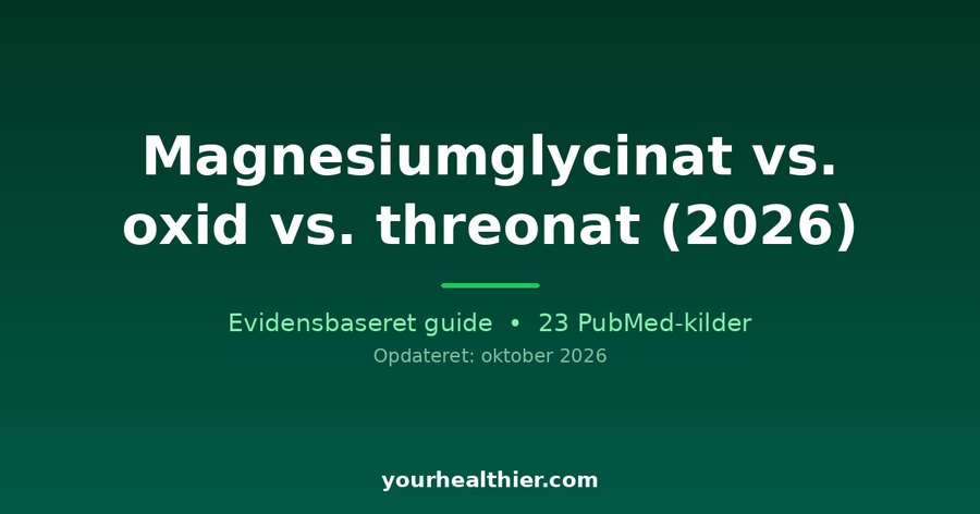 Magnesiumglycinat vs. oxid vs. threonat (2026)