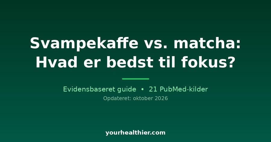 Svampekaffe vs. matcha: Hvad er bedst til fokus?