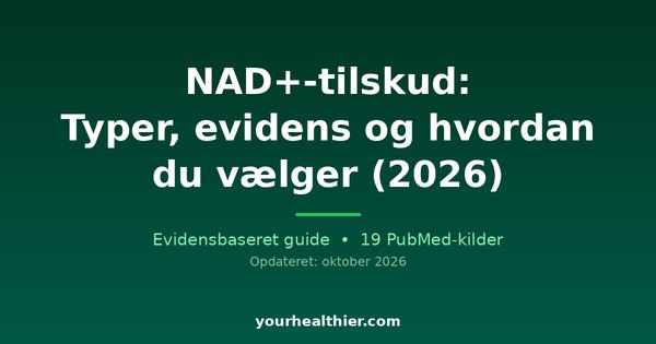 NAD+-tilskud: Typer, evidens og hvordan du vælger (2026)