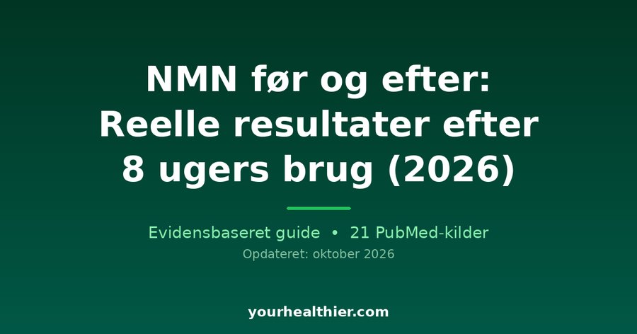 NMN før og efter: Reelle resultater efter 8 ugers brug (2026)