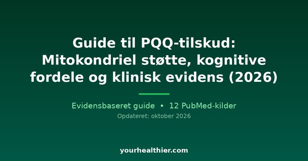 Guide til PQQ-tilskud: Mitokondriel støtte, kognitive fordele og klinisk evidens (2026)