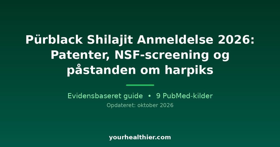 Pürblack Shilajit Anmeldelse 2026: Patenter, NSF-screening og påstanden om harpiks