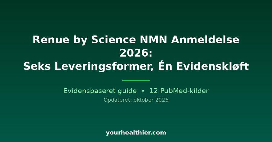 Renue by Science NMN Anmeldelse 2026: Seks Leveringsformer, Én Evidenskløft