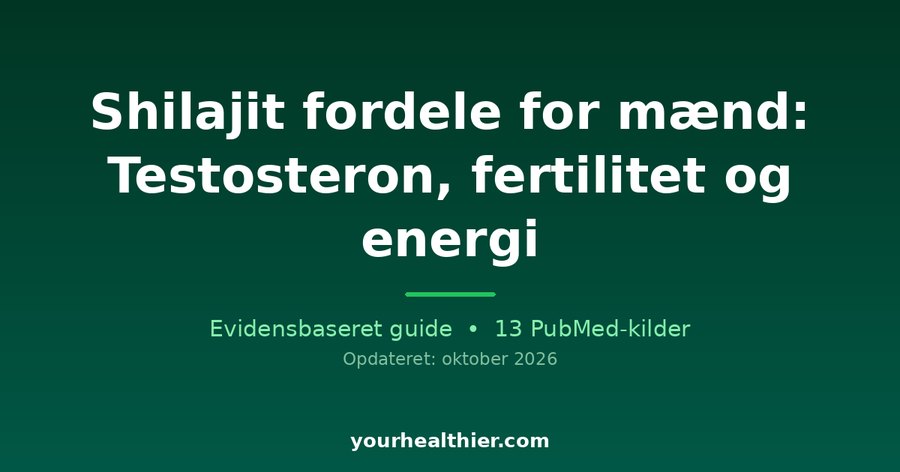 Shilajit fordele for mænd: Testosteron, fertilitet og energi