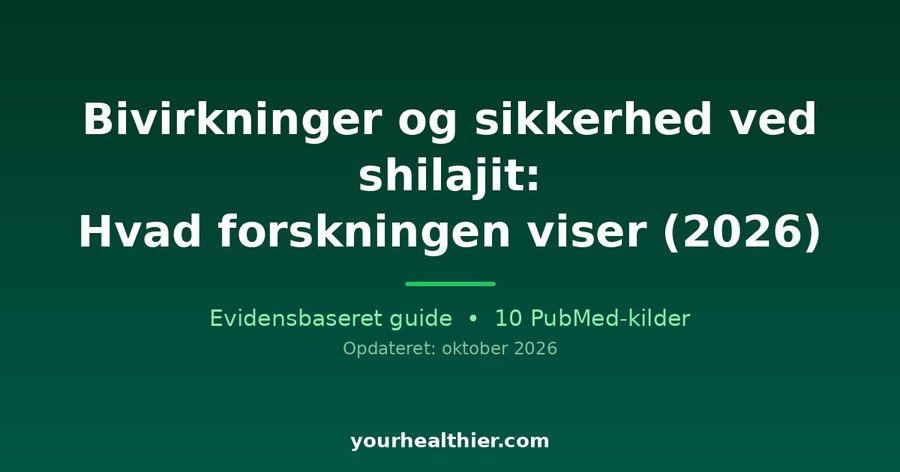 Bivirkninger og sikkerhed ved shilajit: Hvad forskningen viser (2026)