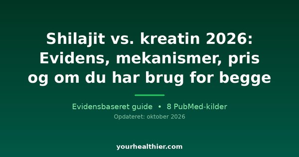 Shilajit vs. kreatin 2026: Evidens, mekanismer, pris og om du har brug for begge