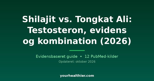 Shilajit vs. Tongkat Ali: Testosteron, evidens og kombination (2026)