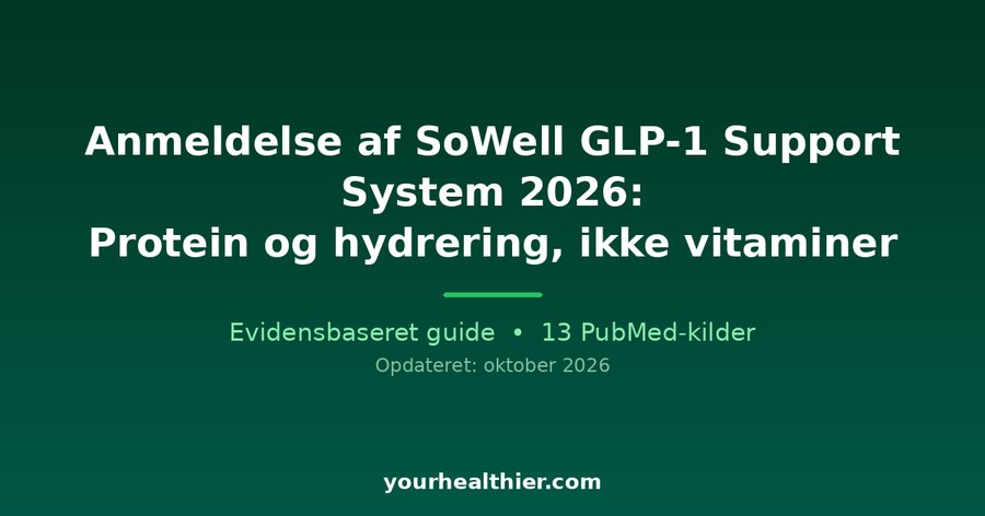 Anmeldelse af SoWell GLP-1 Support System 2026: Protein og hydrering, ikke vitaminer
