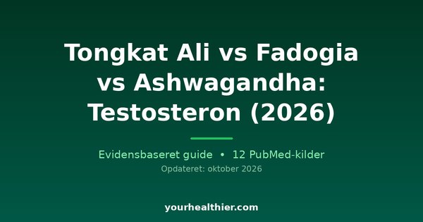 Tongkat Ali vs Fadogia vs Ashwagandha: Testosteron (2026)