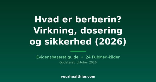 Hvad er berberin? Virkning, dosering og sikkerhed (2026)