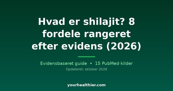 Hvad er shilajit? 8 fordele rangeret efter evidens (2026)